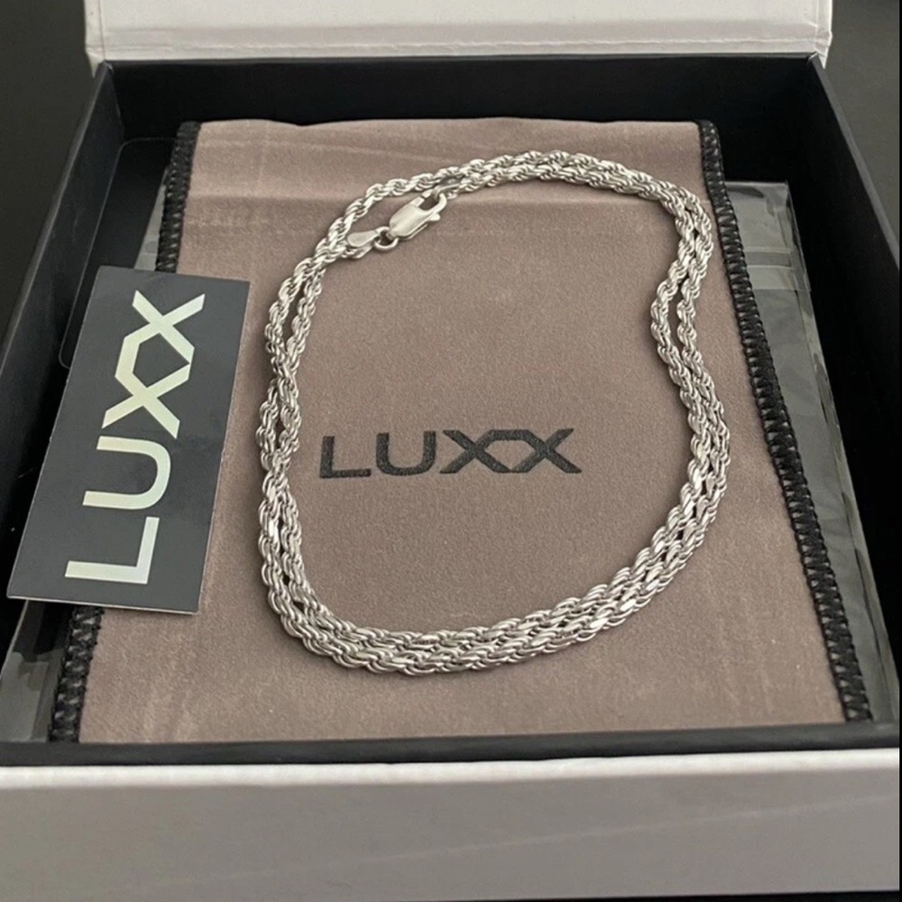 LUXX Rope Chain Necklace 20” NEW IN BOX